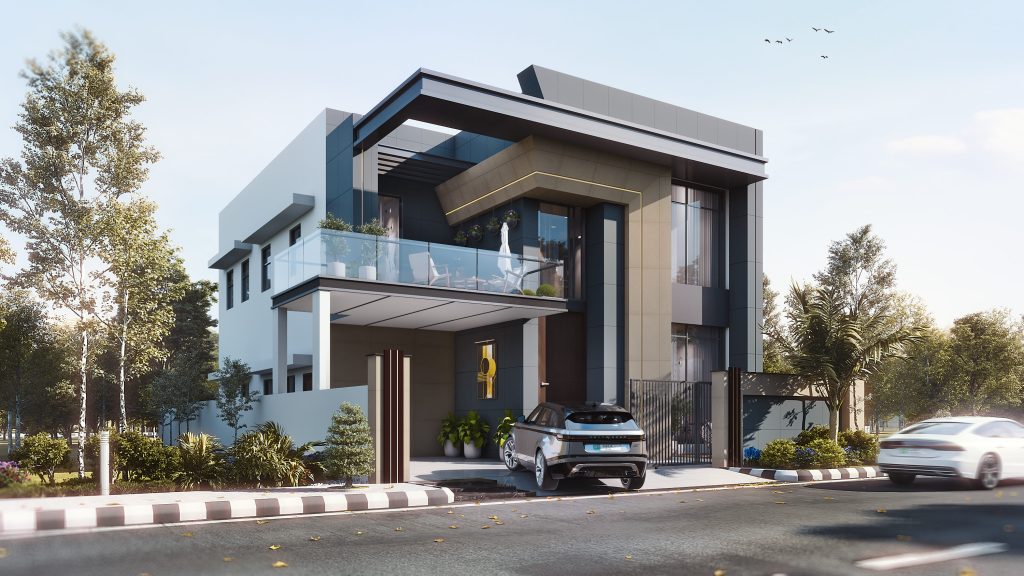 10 Marla Prespective View