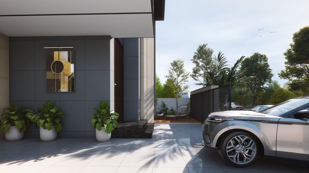 10 Marla Car Porch View